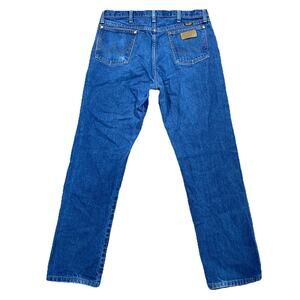 Wrangler 13MWZ Cowboy Cut Blue Jeans 34x30 Regular Fit Straight Leg